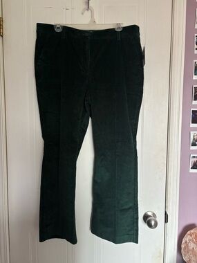 Northern Reflections Dark Forest Green Corduroy Top